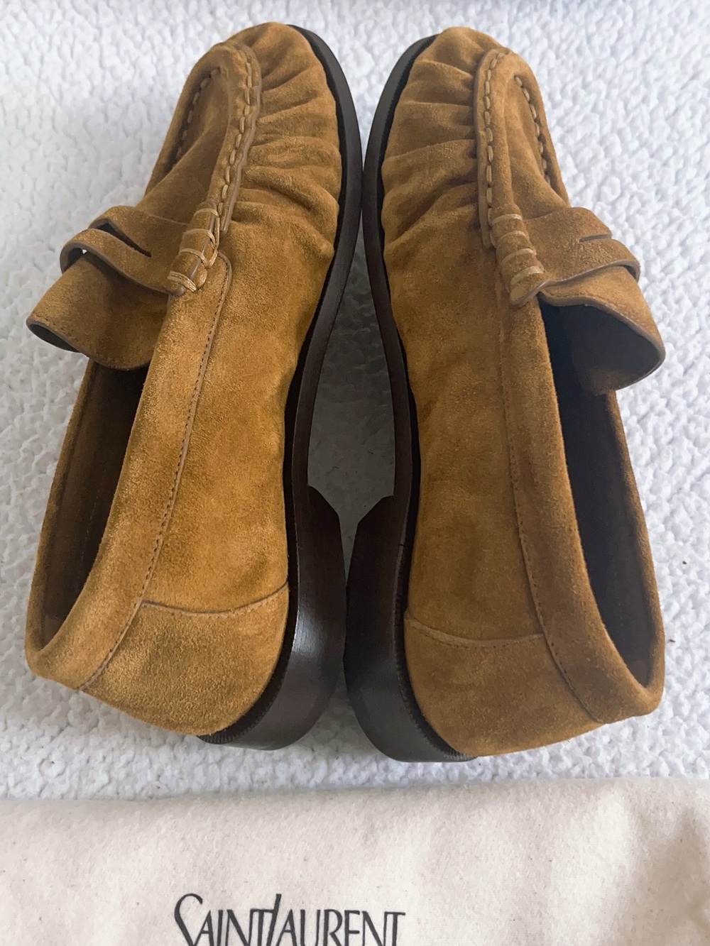 Saint Laurent Women’s YSL Le Loafer Supple in suede - Picture 5 of 16
